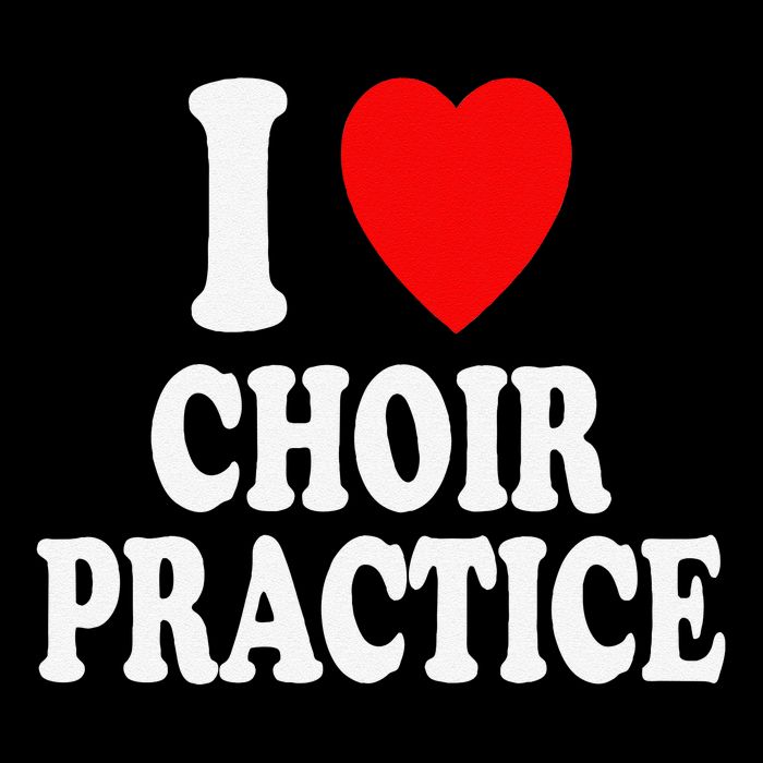 I Heart (Love) Choir Practice Singing Chorus Women's Crop Top Tee