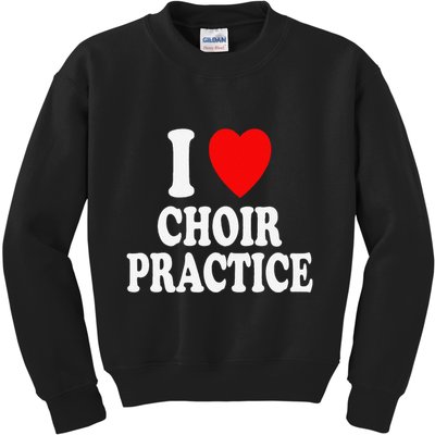 I Heart (Love) Choir Practice Singing Chorus Kids Sweatshirt