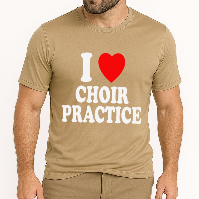 I Heart (Love) Choir Practice Singing Chorus Cooling Performance Crew T-Shirt