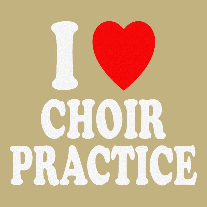 I Heart (Love) Choir Practice Singing Chorus Cooling Performance Crew T-Shirt