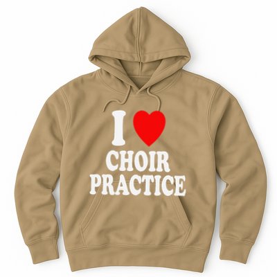 I Heart (Love) Choir Practice Singing Chorus Hoodie