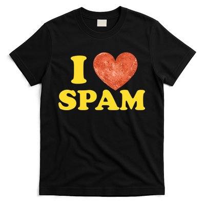 I Heart Love Spam Canned Cooked Pork Food Lover Spam T-Shirt