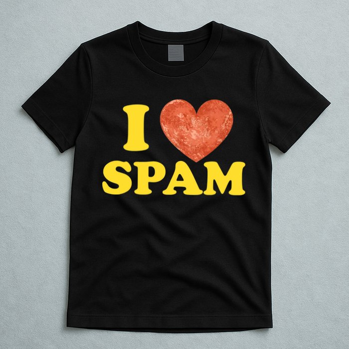 I Heart Love Spam Canned Cooked Pork Food Lover Spam T-Shirt
