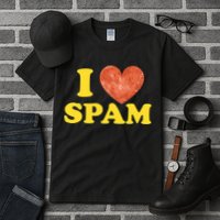 I Heart Love Spam Canned Cooked Pork Food Lover Spam Tall T-Shirt