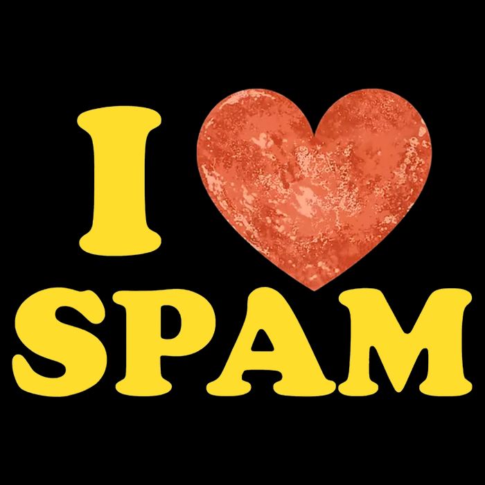 I Heart Love Spam Canned Cooked Pork Food Lover Spam Flatbill Hat