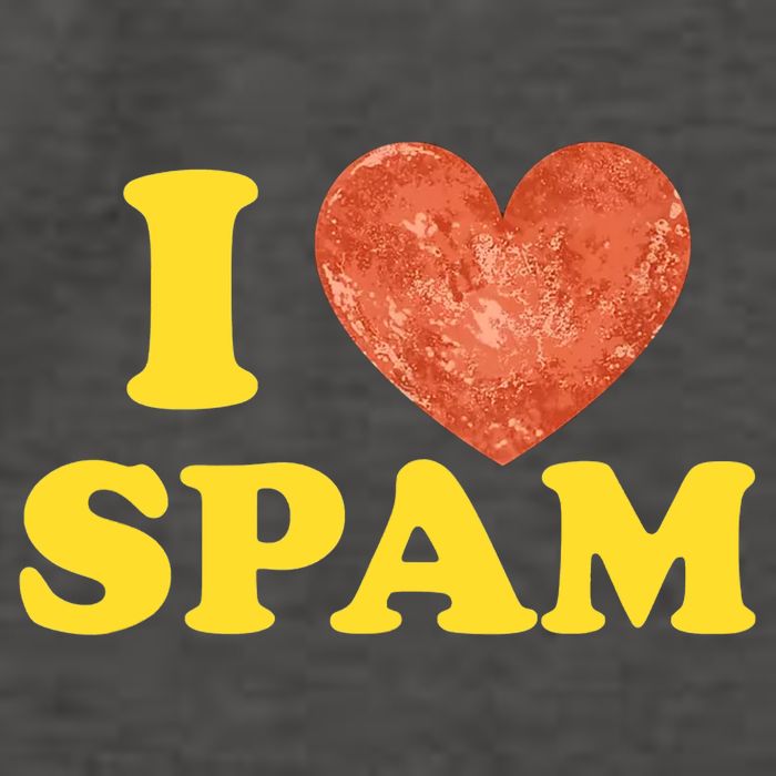 I Heart Love Spam Canned Cooked Pork Food Lover Spam Vector Backpack