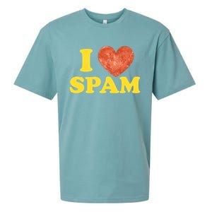 I Heart Love Spam Canned Cooked Pork Food Lover Spam Sueded Cloud Jersey T-Shirt