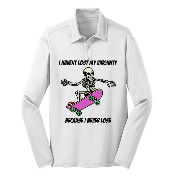 I Havent Lost My Virginity Because I Never Lose Silk Touch Performance Long Sleeve Polo