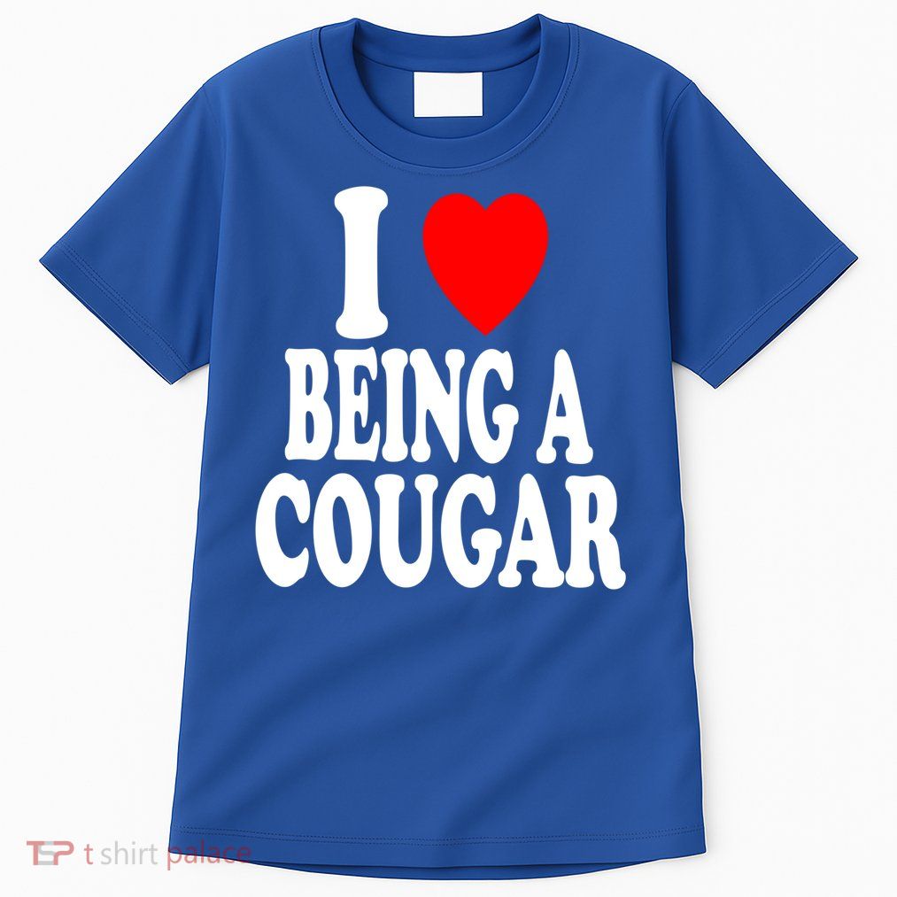 I Heart (Love) Being A Cougar Hot Older Gift Tall T-Shirt