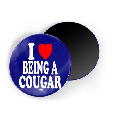 I Heart (Love) Being A Cougar Hot Older Gift Magnet