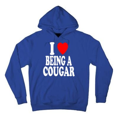 I Heart (Love) Being A Cougar Hot Older Gift Tall Hoodie