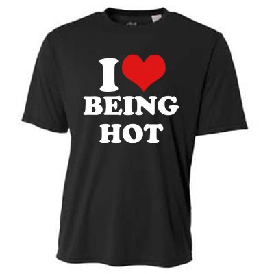 I Heart Love Being Hot Funny Meme Cooling Performance Crew T-Shirt