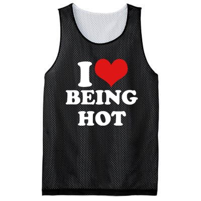 I Heart Love Being Hot Funny Meme Mesh Reversible Basketball Jersey Tank