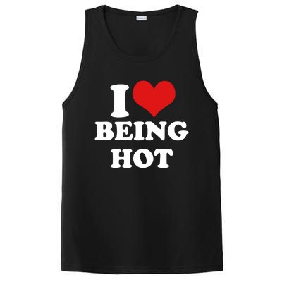 I Heart Love Being Hot Funny Meme PosiCharge Competitor Tank