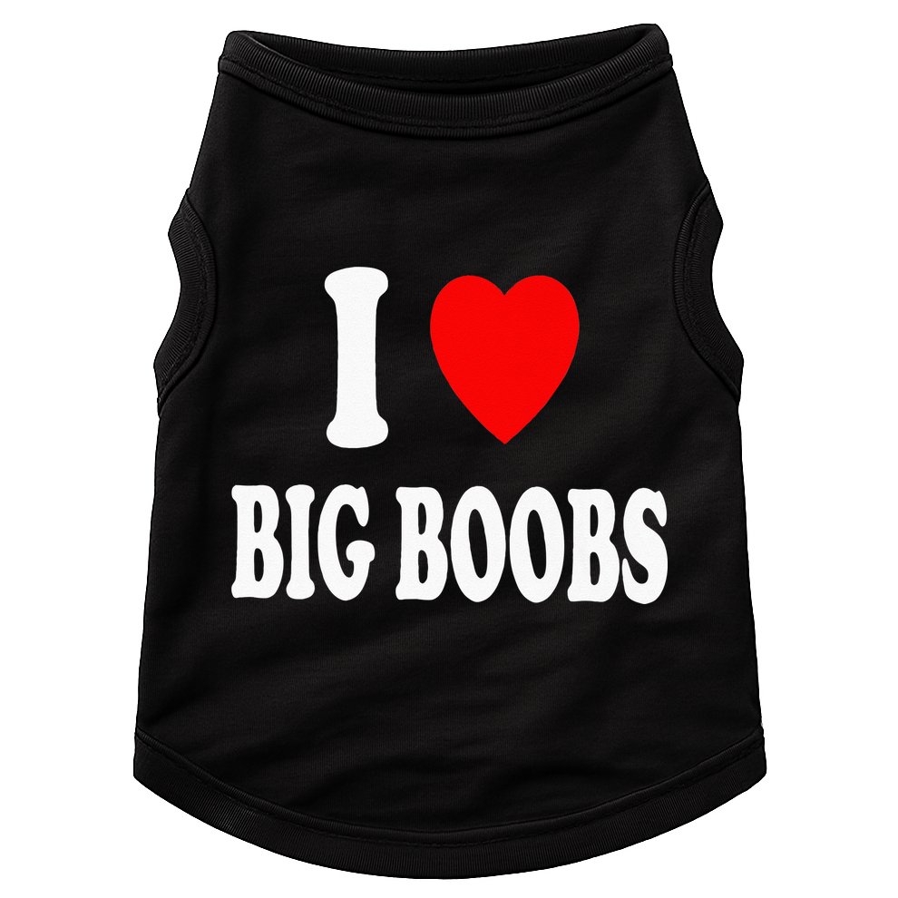 I Heart (Love) Big Boobs Doggie Tank