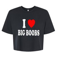 I Heart (Love) Big Boobs Bella+Canvas Jersey Crop Tee