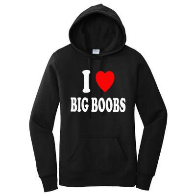 I Heart (Love) Big Boobs Women's Pullover Hoodie