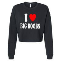 I Heart (Love) Big Boobs Cropped Pullover Crew