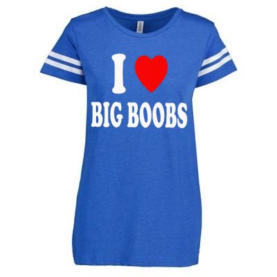 I Heart (Love) Big Boobs Enza Ladies Jersey Football T-Shirt