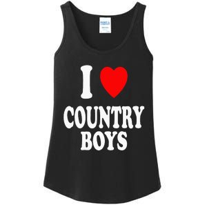 I Heart (Love) Country Attraction Southern South Ladies Essential Tank