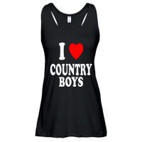 I Heart (Love) Country Attraction Southern South Ladies Essential Flowy Tank