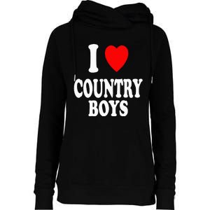 I Heart (Love) Country Attraction Southern South Womens Funnel Neck Pullover Hood