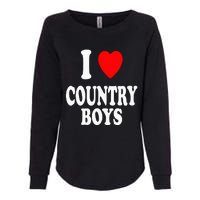 I Heart (Love) Country Attraction Southern South Womens California Wash Sweatshirt