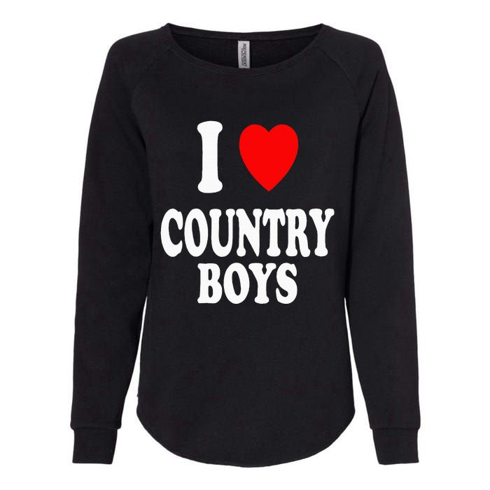 I Heart (Love) Country Attraction Southern South Womens California Wash Sweatshirt