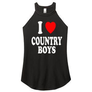 I Heart (Love) Country Attraction Southern South Women's Perfect Tri Rocker Tank