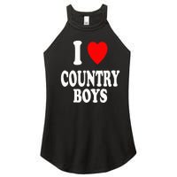 I Heart (Love) Country Attraction Southern South Women's Perfect Tri Rocker Tank