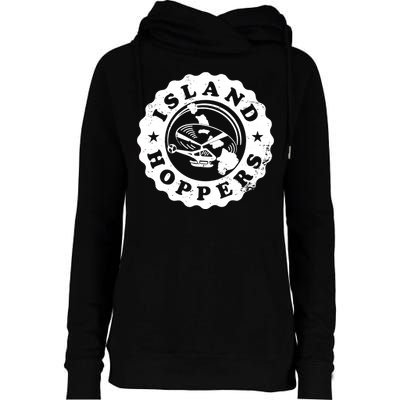 Island Hoppers Logo Womens Funnel Neck Pullover Hood