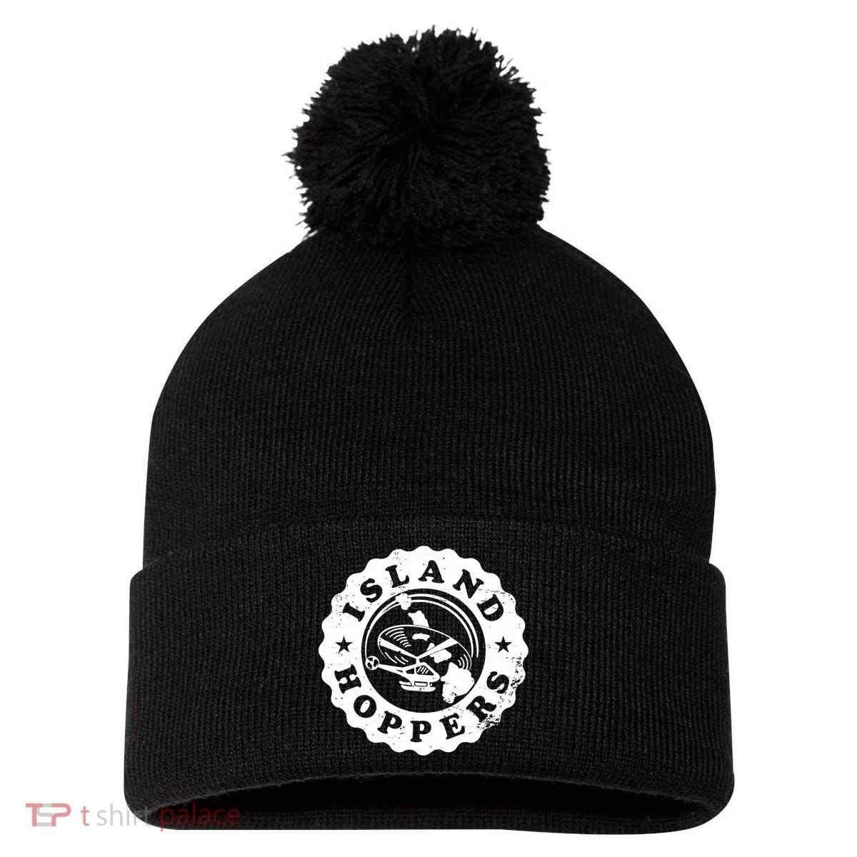 Island Hoppers Logo Pom Pom 12in Knit Beanie