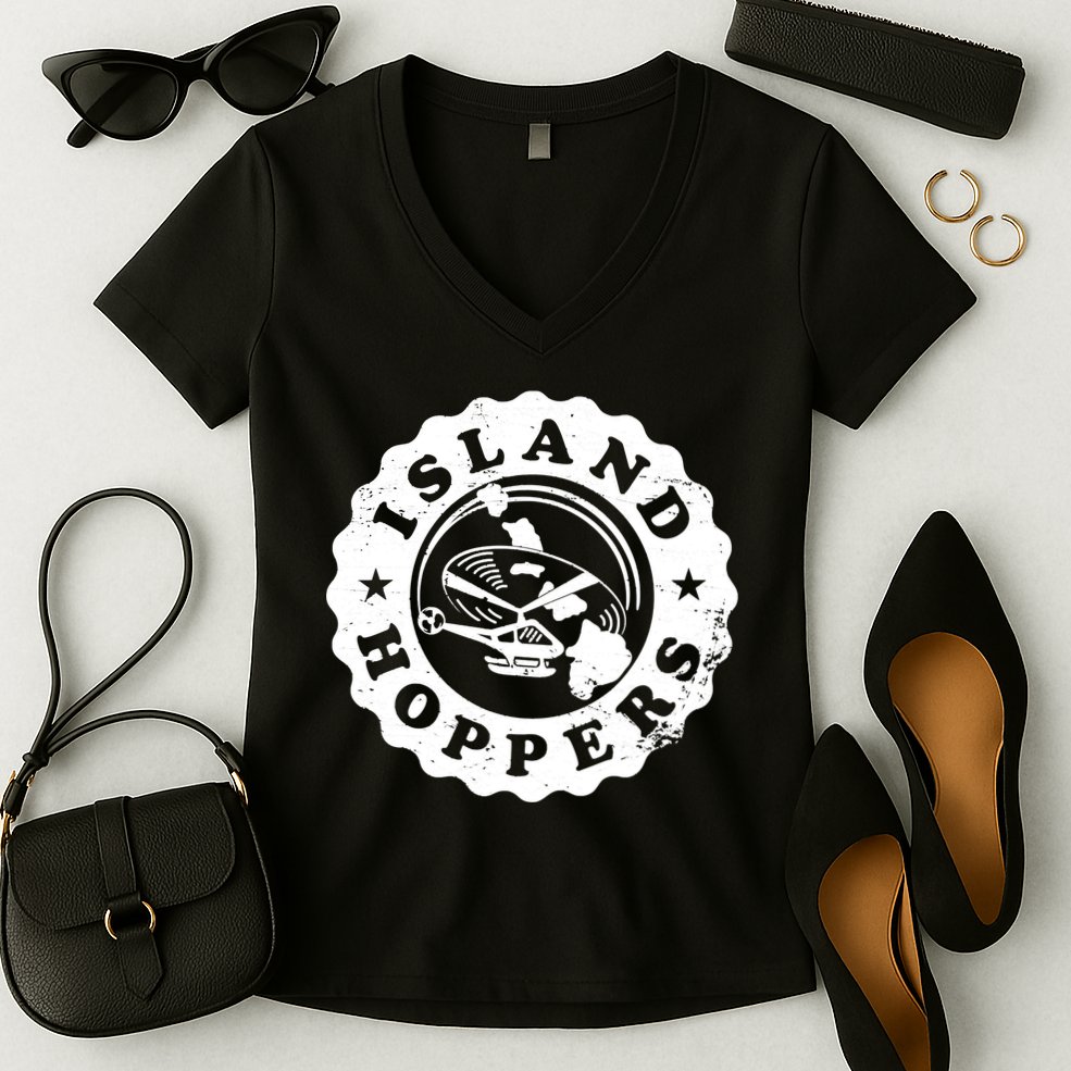 Island Hoppers Logo Women's V-Neck T-Shirt