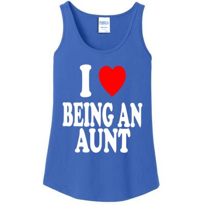 I Heart (Love) Being An Aunt Gift Ladies Essential Tank