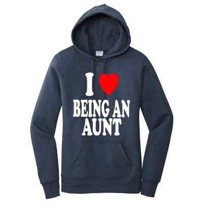 I Heart (Love) Being An Aunt Gift Women's Pullover Hoodie