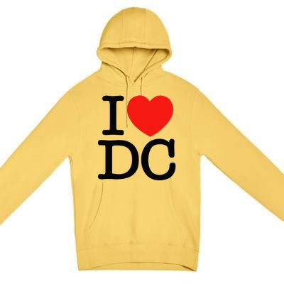 I Heart Love Washington Wa Dc Premium Pullover Hoodie