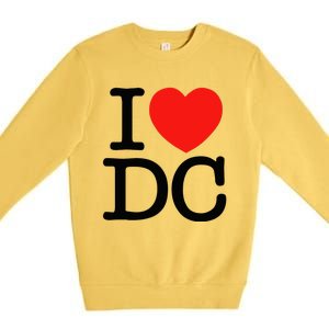 I Heart Love Washington Wa Dc Premium Crewneck Sweatshirt