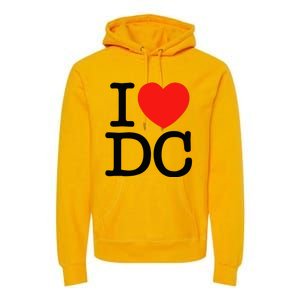 I Heart Love Washington Wa Dc Premium Hoodie