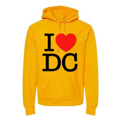 I Heart Love Washington Wa Dc Premium Hoodie