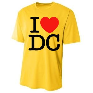 I Heart Love Washington Wa Dc Performance Sprint T-Shirt