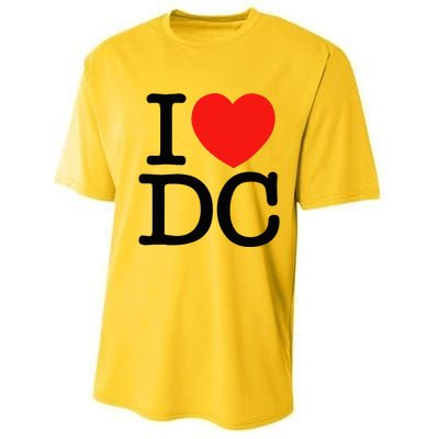 I Heart Love Washington Wa Dc Performance Sprint T-Shirt