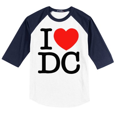 I Heart Love Washington Wa Dc Baseball Sleeve Shirt