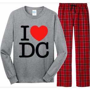 I Heart Love Washington Wa Dc Long Sleeve Pajama Set