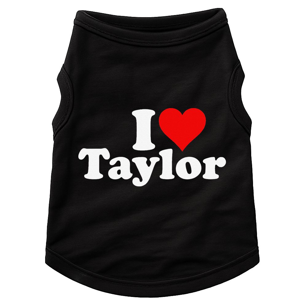 I HEART LOVE TAYLOR Doggie Tank