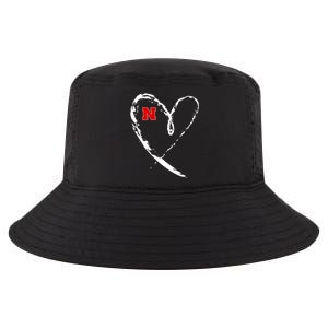 I Heart Love Nebraska Football Cool Comfort Performance Bucket Hat