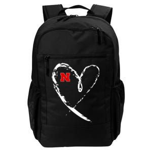 I Heart Love Nebraska Football Daily Commute Backpack