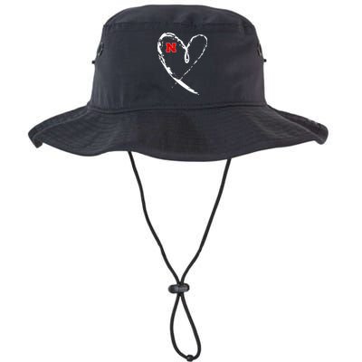 I Heart Love Nebraska Football Bucket Hat