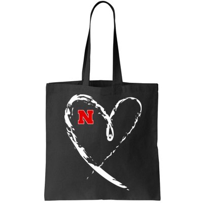 I Heart Love Nebraska Football Bag