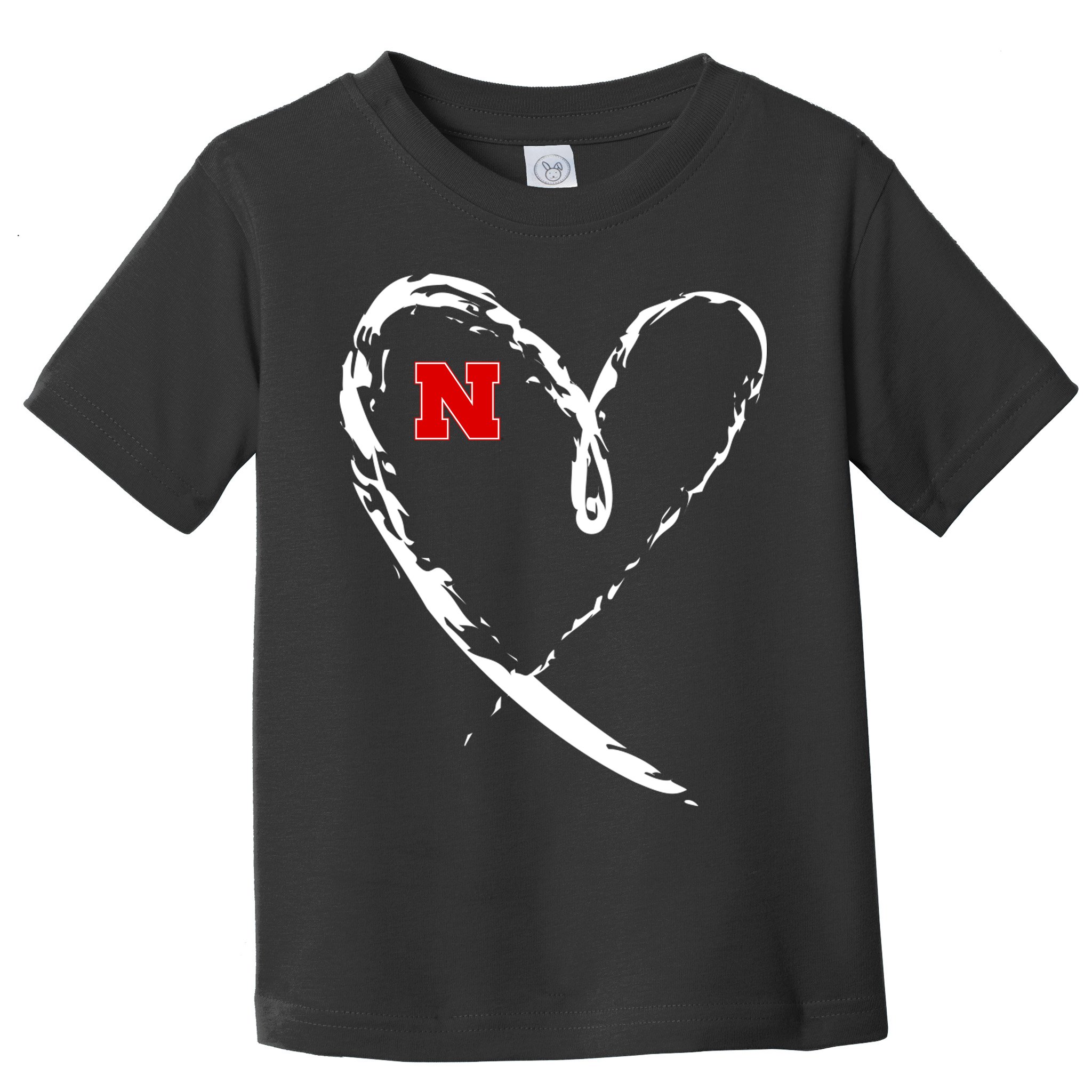 I Heart Love Nebraska Football Toddler T-Shirt