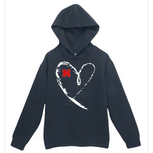 I Heart Love Nebraska Football Urban Pullover Hoodie